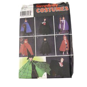 Simplicity Childs Costumes Sewing Pattern Size S-L Cape Robes Headpieces UNCUT